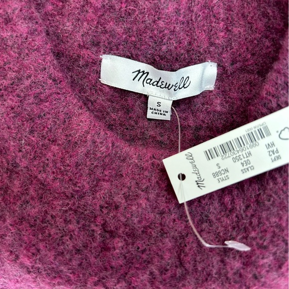 Madewell Belfiore Ribbed Pullover Sweater Wool and Camel Hair Sweater - Picture 5 of 8